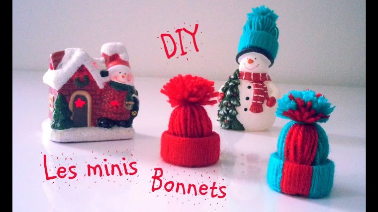 D.i.y Déco Noël Les Minis Bonnets En Laine à Fabrication De Pere Noel