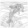Dauphin Vagues Mer - Dauphins - Coloriages Difficiles Pour intérieur Coloriage Sur La Mer À Imprimer
