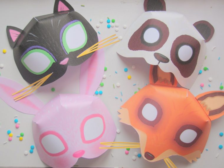 De Jolis Masques À Imprimer Pour Mardi Gras ♥ encequiconcerne Masques Animaux À Imprimer