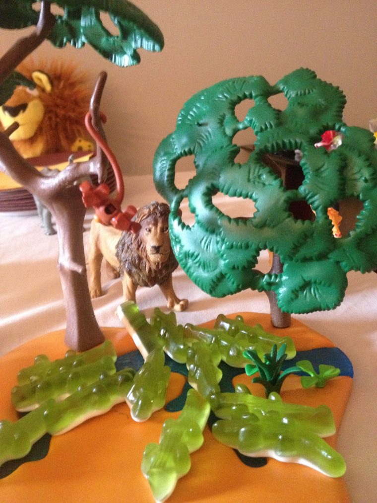 Déco Anniversaire Savane – Crocodile Haribo – Jeux Playmobil dedans Jeux De Savane