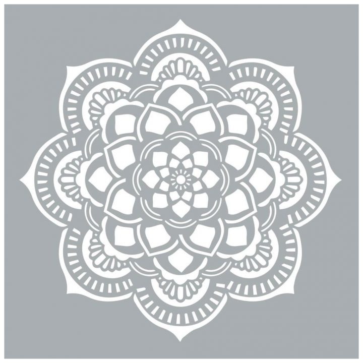 Decorative Stencil Home Deco Xl 45.7 X 45.7 Cm Mandalas Rosace encequiconcerne Image De Rosace