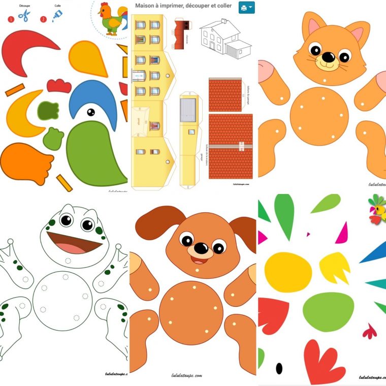 Découpage Bricolage Enfant | Découpage Maternelle, Apprendre dedans Decoupage Pour Enfant