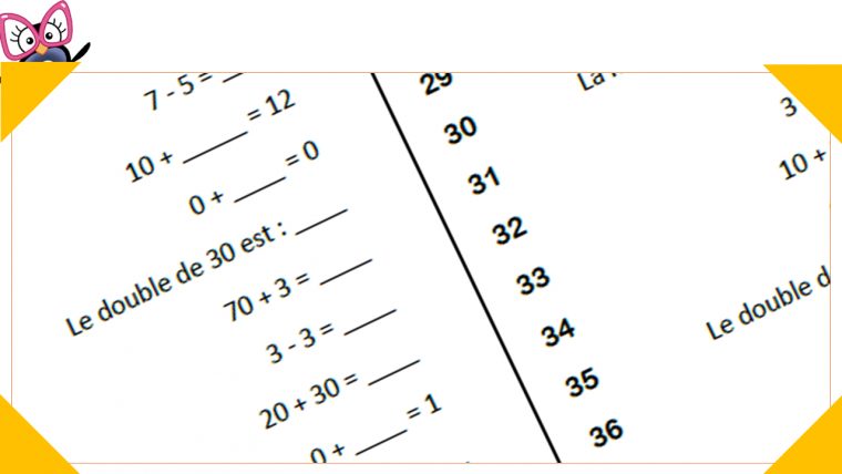 Défi Calcul Mental Au Cp : Programmation Et Générateur tout Travail De Cp A Imprimer Gratuit