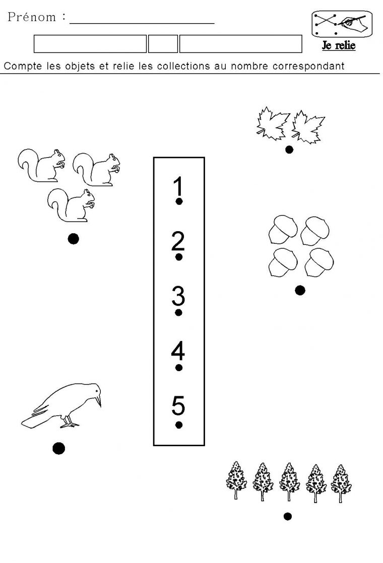 Dénombre Automne En Maternelle : Maths | Mathématiques À L dedans Exercice De Gs A Imprimer