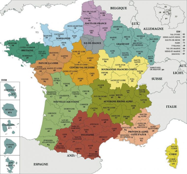 Département France – Recherche Google dedans Département 13 Carte