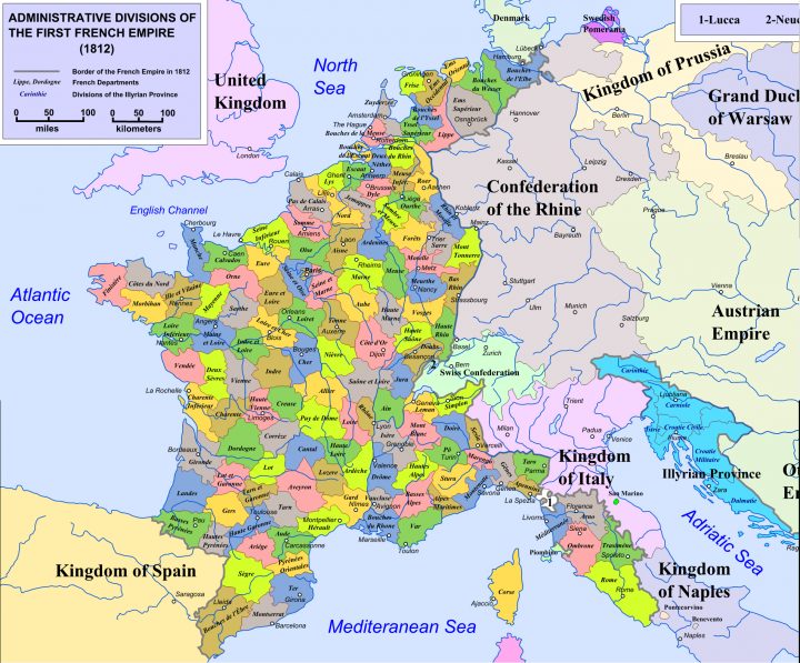 Départements Depuis 1790 pour Carte Des Départements Français