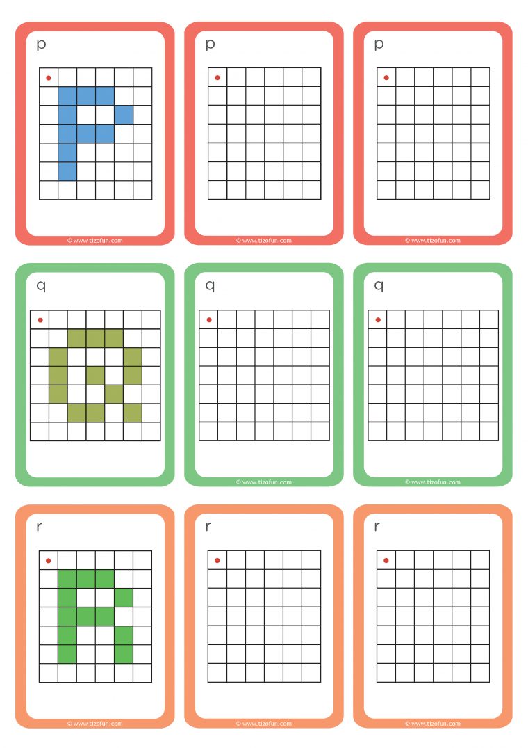 Déplacement Dans Un Quadrillage Gs Cp Reproduire Les Lettres concernant Quadrillage Maternelle Graphisme