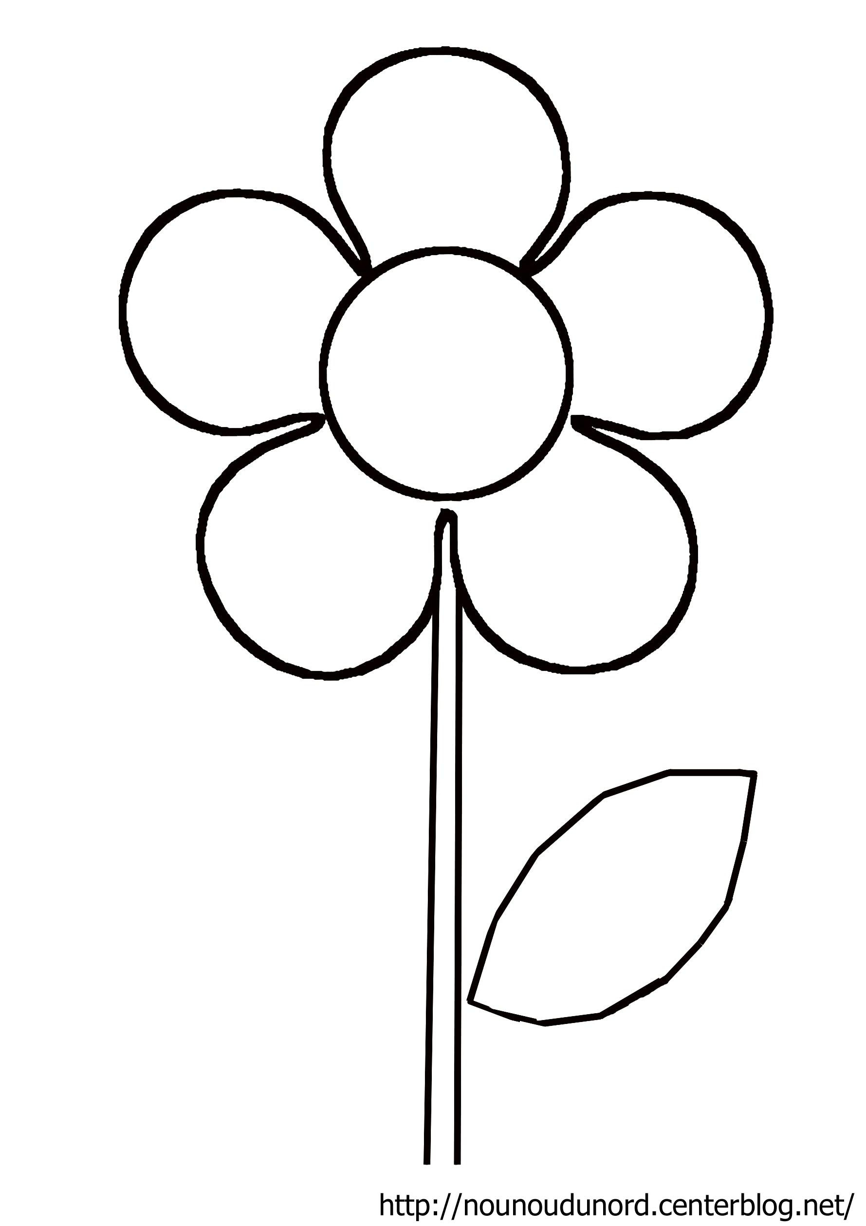 Des Fleurs En Playmaïs | Fleur Dessin Facile, Coloriage pour Dessin A Colorier De Fleur