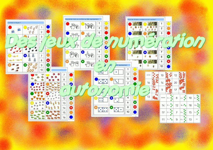 Des Jeux Mathématiques En Autonomie Pour Mes Gs – Chez Lulu destiné Jeux Cp À Imprimer