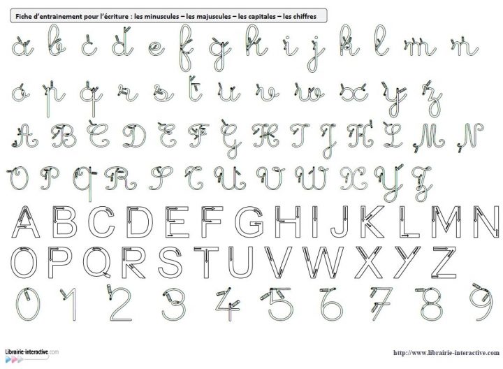 Des Référents A4 Avec Les Modèles D'écriture (Cursives serapportantà Alphabet Majuscule Et Minuscule