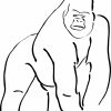 Dessin #1593 - Coloriage Gorille À Imprimer - Oh-Kids serapportantà Coloriage Gorille