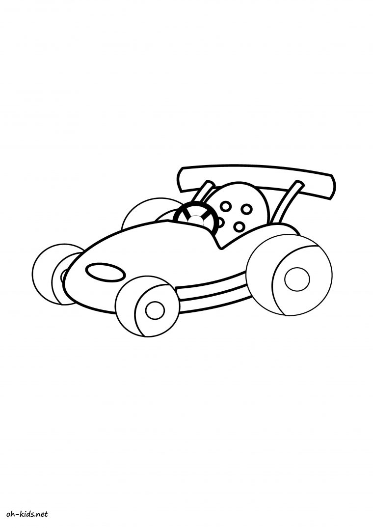 Dessin #350 – Coloriage Voiture De Course À Imprimer – Oh pour Apprendre A Dessiner Une Voiture