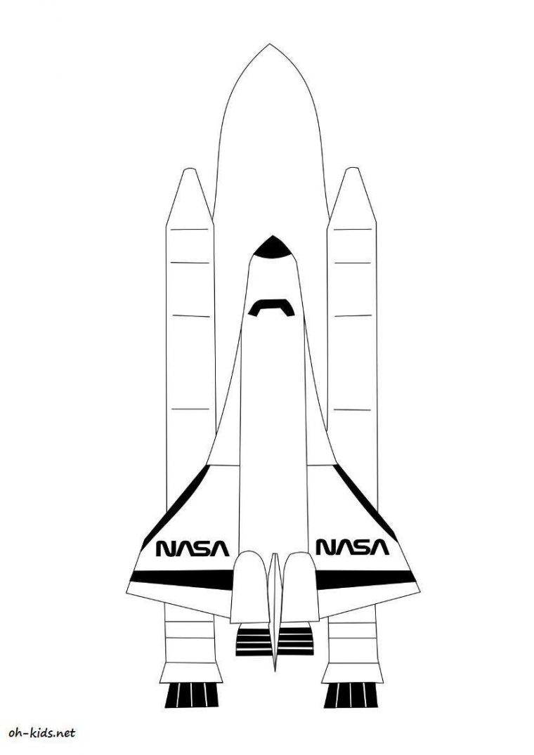Dessin #938 – Coloriage Fusée À Imprimer – Oh-Kids pour Fusée À Imprimer