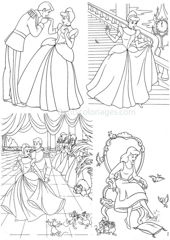 Dessin À Colorier Cendrillon Et Son Prince Charmant encequiconcerne Cendrillon Dessin A Imprimer