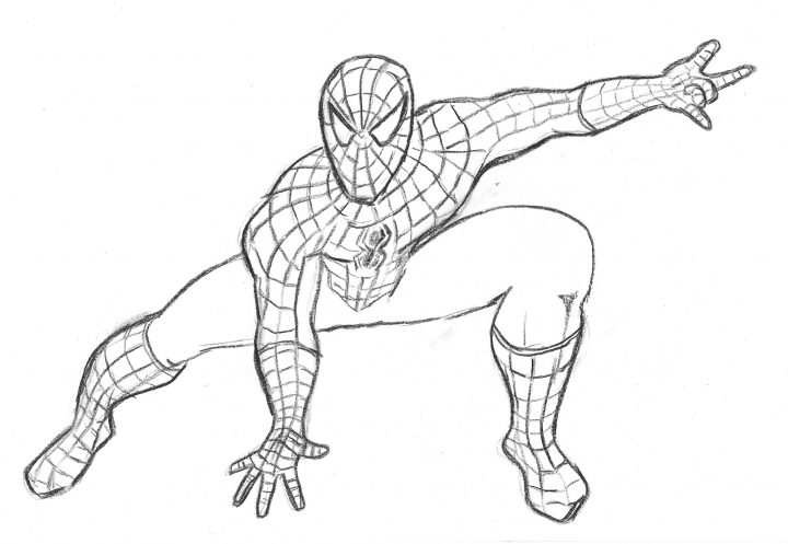 Dessin A Colorier Et Imprimer Spiderman pour Masque Spiderman A Imprimer