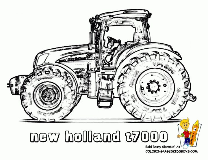 Dessin A Colorier Gratuit A Imprimer Tracteur destiné Coloriage Tracteur Tom À Imprimer