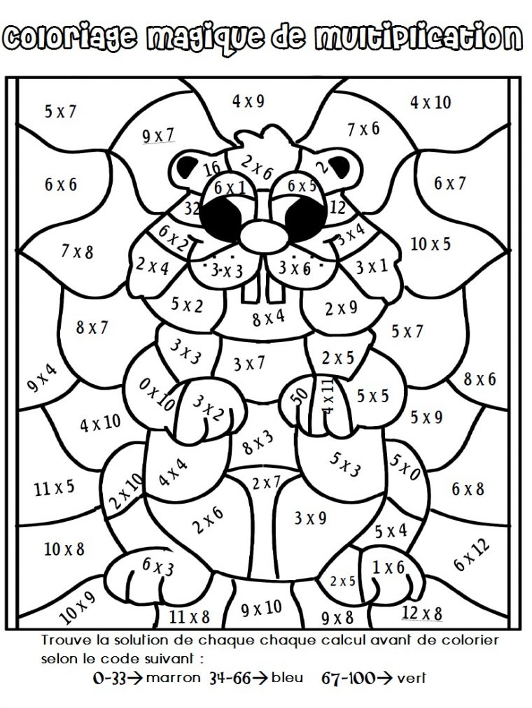 Dessin À Colorier Magique Ce1 Complément À 10 serapportantà Coloriage Chiffres 1 À 10