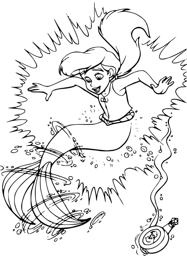 Dessin A Imprimer Arielle La Petite Sirene tout La Petite Sirène À Colorier