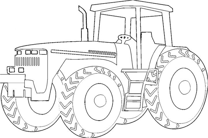 Dessin A Imprimer Tracteur Forestier encequiconcerne Tracteur À Colorier