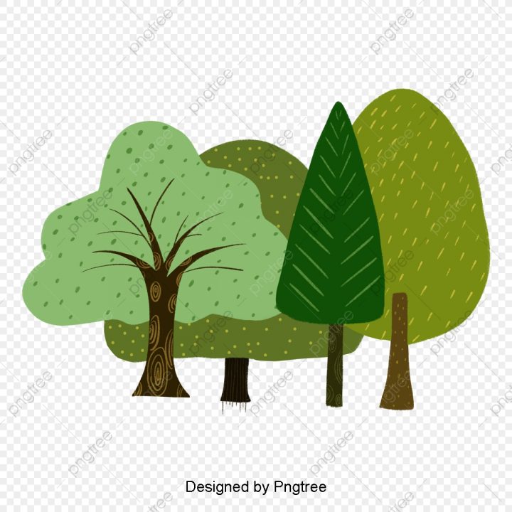 Dessin Animé D Arbres, Pale, Arbre, Forêt Fichier Png Et Psd destiné Dessin De Foret