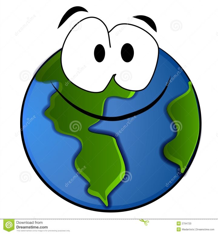 Dessin Animé De Sourire De La Terre De Planète Illustration encequiconcerne Image De La Terre Dessin