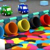Dessin Animé Éducatif Pour Enfants De 4 Voitures - Paint-Ball pour Jeux De Voiture Jaune