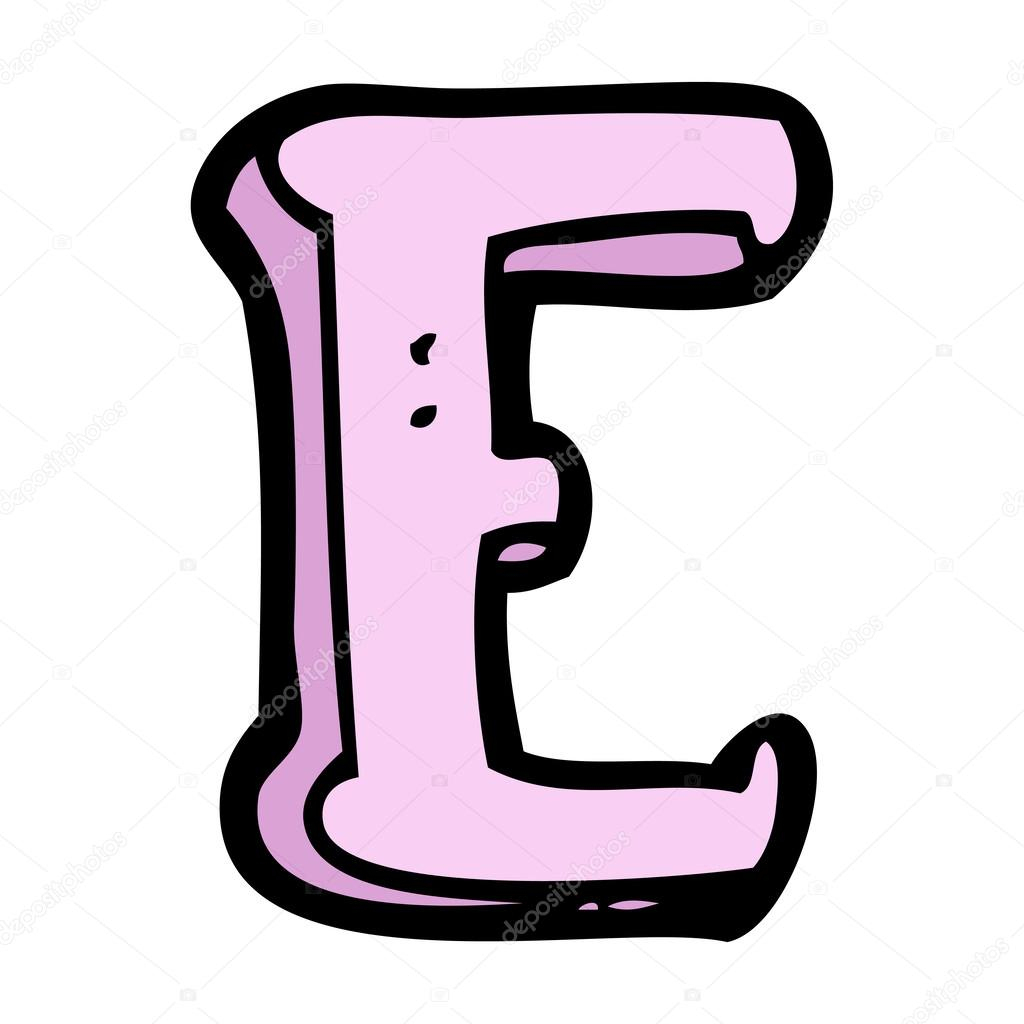 Dessin Animé Lettre E — Image Vectorielle Lineartestpilot encequiconcerne Dessin Lettre E