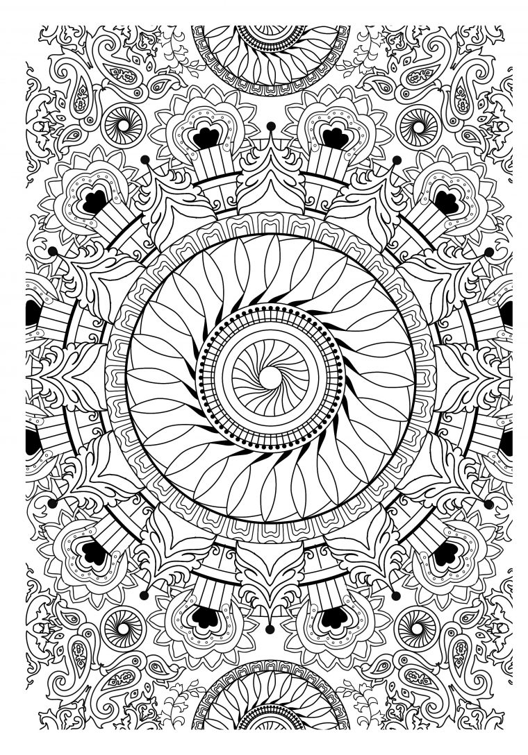 Dessin Anti-Stress À Imprimer #18874 | Coloriage Anti Stress tout Coloriage De Mandala Difficile A Imprimer