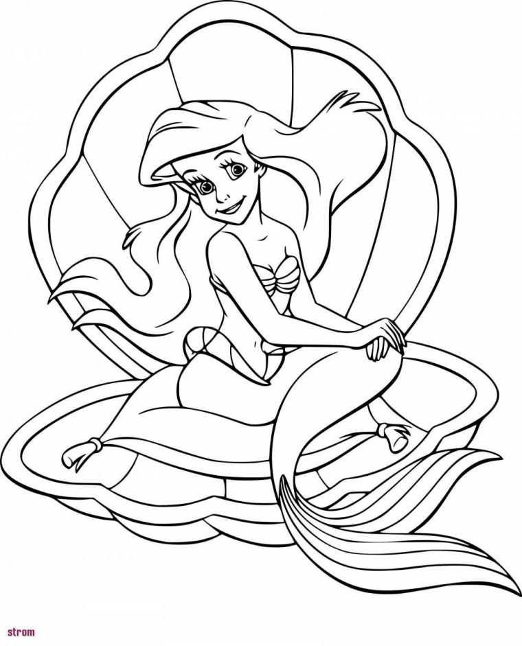 Dessin Ariel La Petite Sirene A Imprimer | Coloriage encequiconcerne La Petite Sirène À Colorier