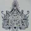 Dessin Au Feutre Noir Harry Potter Mandala | Diy Tattoo dedans Dessin D Harry Potter