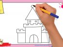Dessin Château (Mettre À Jour)- Comment Dessiner Un Château Facilement Pour  Enfants à Chateau De Princesse Dessin