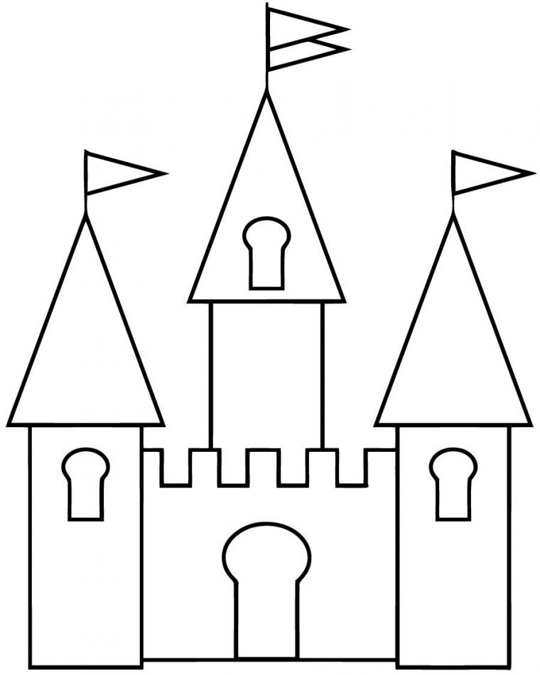 Dessin Chateau Simple Avec Coloriage Chateau 18400 Et dedans Dessin Chateau Princesse