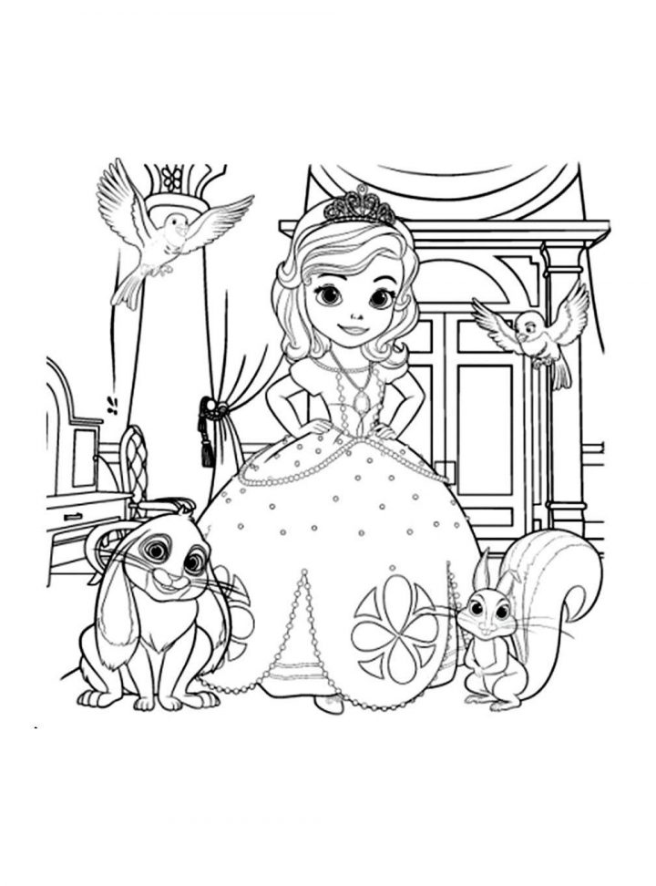 Dessin Coloriage Princesse Sophia | Coloriages À Imprimer serapportantà Coloriage À Imprimer Chateau De Princesse