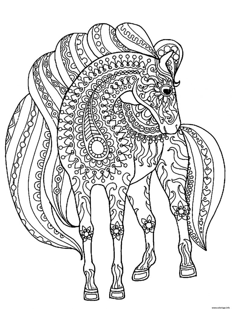 Dessin De Cheval Easy | Coloriage Kids serapportantà Image De Cheval A Colorier