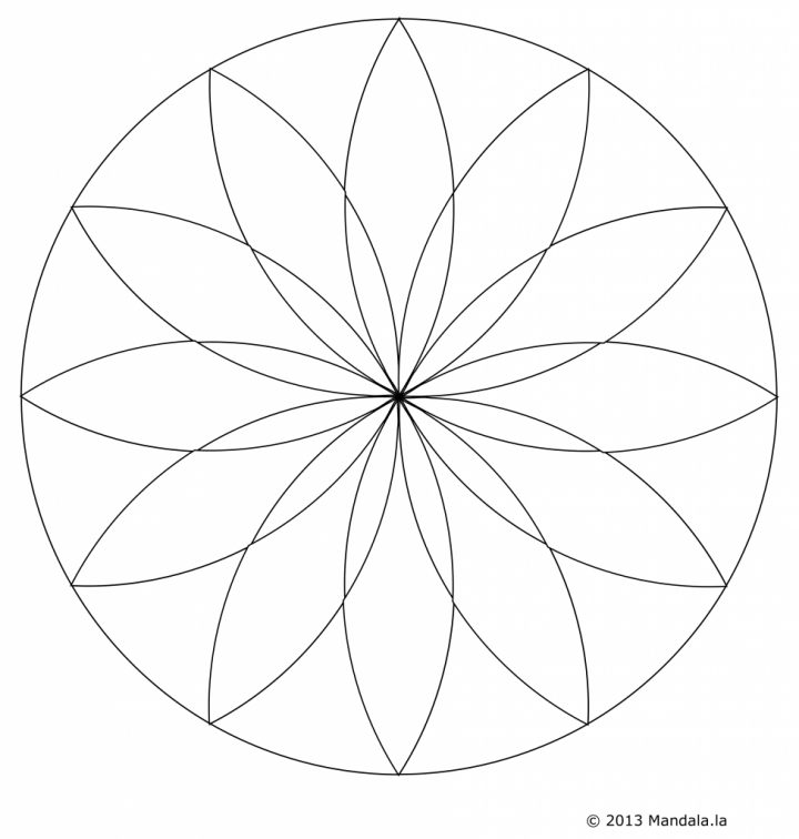 Dessin De Rosace (5) dedans Dessiner Une Rosace