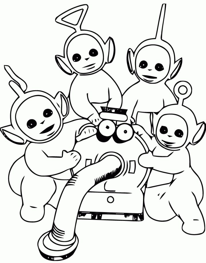 Dessin De Télétubbies Gratuit À Imprimer Et Colorier à Coloriage Aspirateur