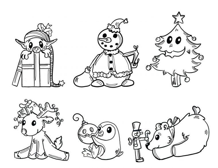 Dessin Des Amis Du Père Noel À Imprimer Gratuit destiné Coloriage De Père Noel Gratuit A Imprimer