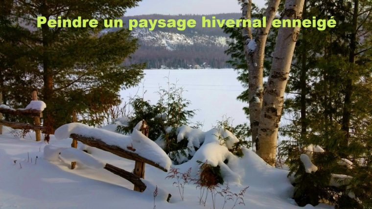 Dessin Et Peinture – Vidéo 2627 – Peindre Un Paysage D'hiver intérieur Dessin De Paysage D Hiver