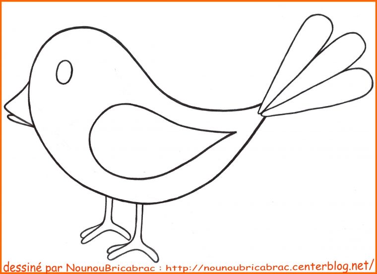 Dessin Facile Oiseau Picture | Oiseau Coloriage, Coloriage dedans Modèles De Dessins À Reproduire