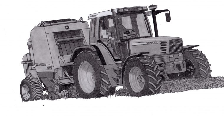 Dessin Fendt Farmer 312 – Pencildrawing.fr destiné Dessin Animé De Tracteur John Deere