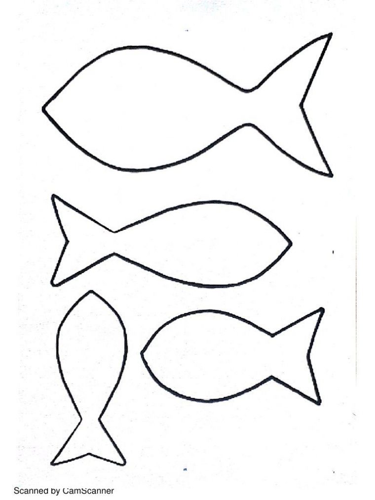 Dessin Gabarit Poissons À Imprimer | Modèle De Poisson serapportantà Dessin À Découper