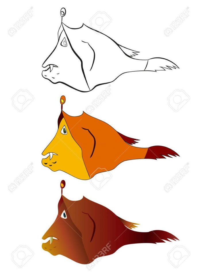 Dessin Stylisé D'illustration De Livre De Poissons Pour Enfants, Jeux De  Cartes Flash, Autocollants Ou Applications Mobiles. Vector Eps10 intérieur Jeux Flash Enfant