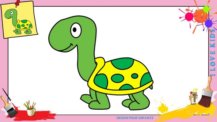 Dessin Tortue Facile – Comment Dessiner Une Tortue Facilement Etape Par  Etape pour Dessiner Une Tortue