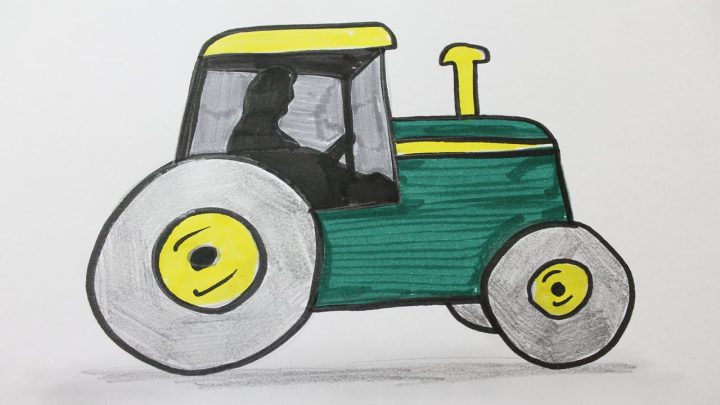 Dessin Tracteur 2. Dessin Imprimer Et Colorier Dun Tracteur destiné Coloriage Tracteur Tom À Imprimer