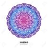 Dessin Vectoriel De Fleur De Mandala. Élément Décoratif Coloré Ethnique. destiné Dessiner Un Mandala