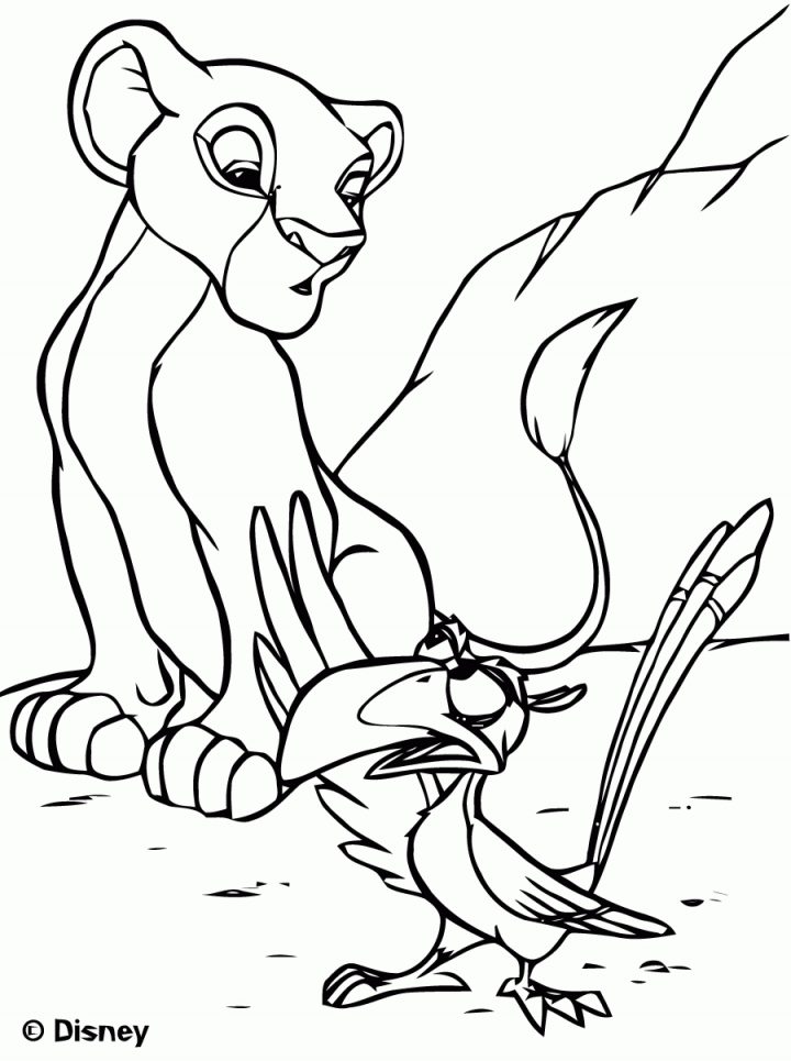 Dessin Walt Disney Le Roi Lion pour Dessin Walt Disney À Imprimer