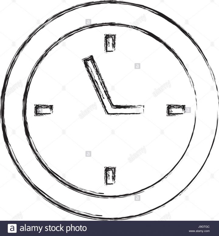 Dessiner Croquis Dessin D'horloge Vecteurs Et Illustration à Dessin D Horloge