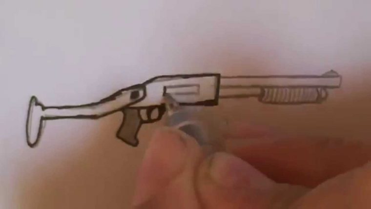 Dessiner Un Fusil À Pompe – à Comment Dessiner Un Fusil