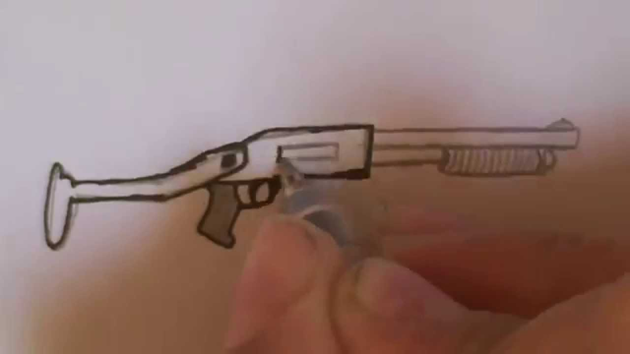 Dessiner Un Fusil À Pompe - à Comment Dessiner Un Fusil 