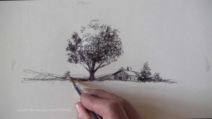 Dessiner Un Paysage : Quel Outil Choisir ? dedans Dessin Printemps Paysage